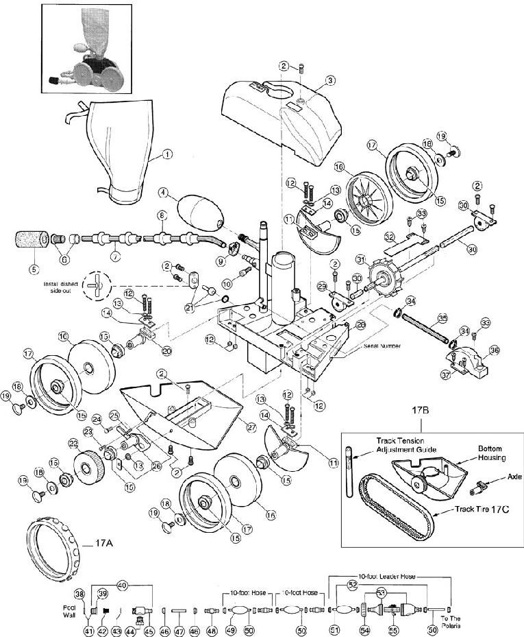 Polaris 360 Parts Diagram Pool Cleaner Parts Epoolsupply 41 Off